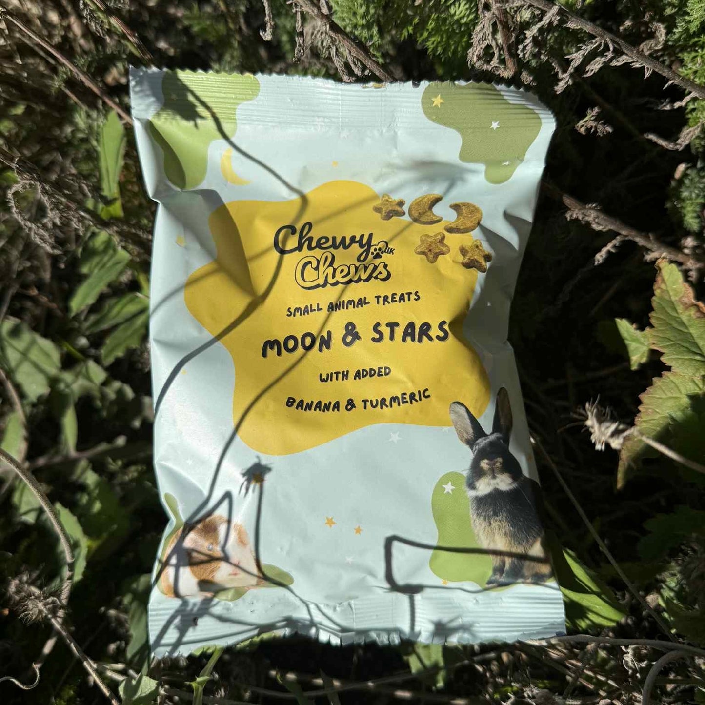 Turmeric & Banana: Moon and Stars – Grain-Free Rabbit Treats by Chewy Chews