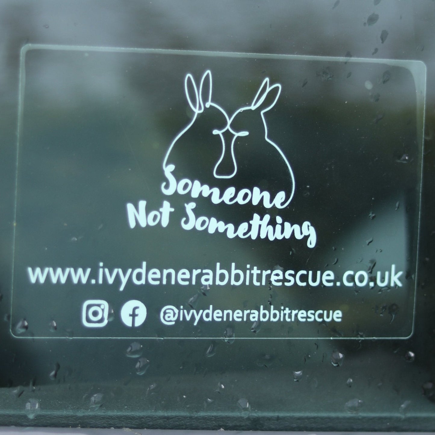 'Someone Not Something' Car Sticker
