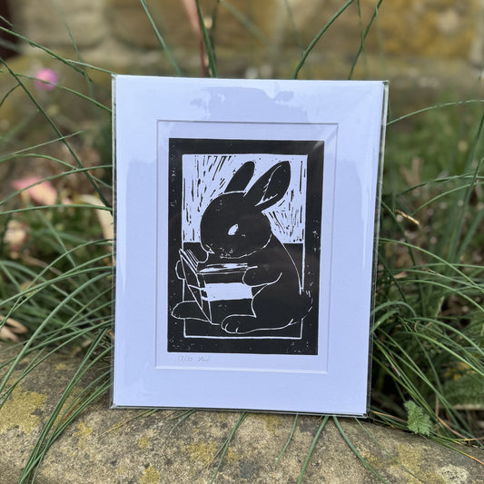 Reading Rabbit Print