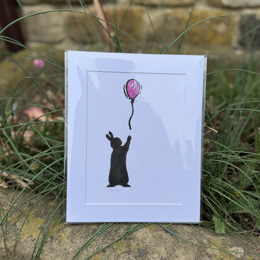 Balloon Rabbit Print