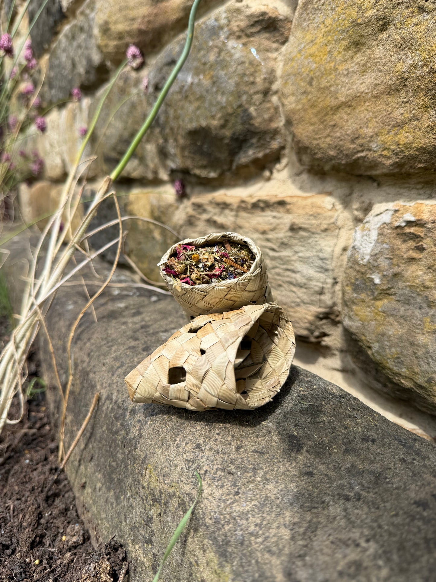 Stuffed Woven Palm Pocket