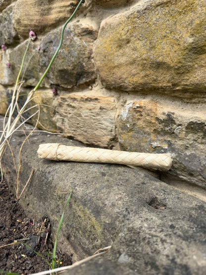 Stuffed Woven Palm Tube with lid