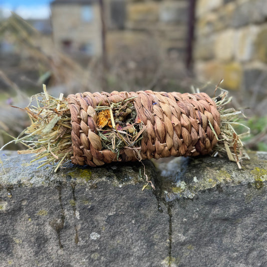 Small Hay and Forage Stuffed Water Hyacinth Play Tunnel