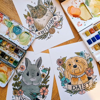 Personalised Bunny Portrait