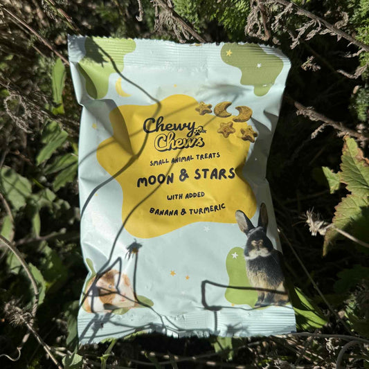 Turmeric & Banana: Moon and Stars – Grain-Free Rabbit Treats by Chewy Chews